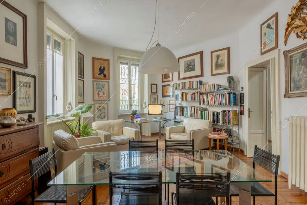 Salotto della villa Oglio, location in stile moderno a Milano