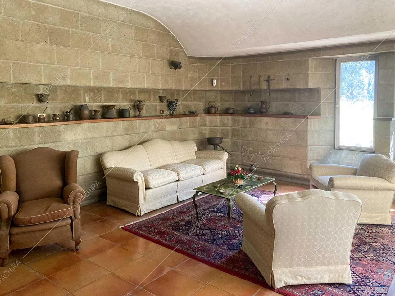 Salotto della villa Anastase, location in stile classico a Roma