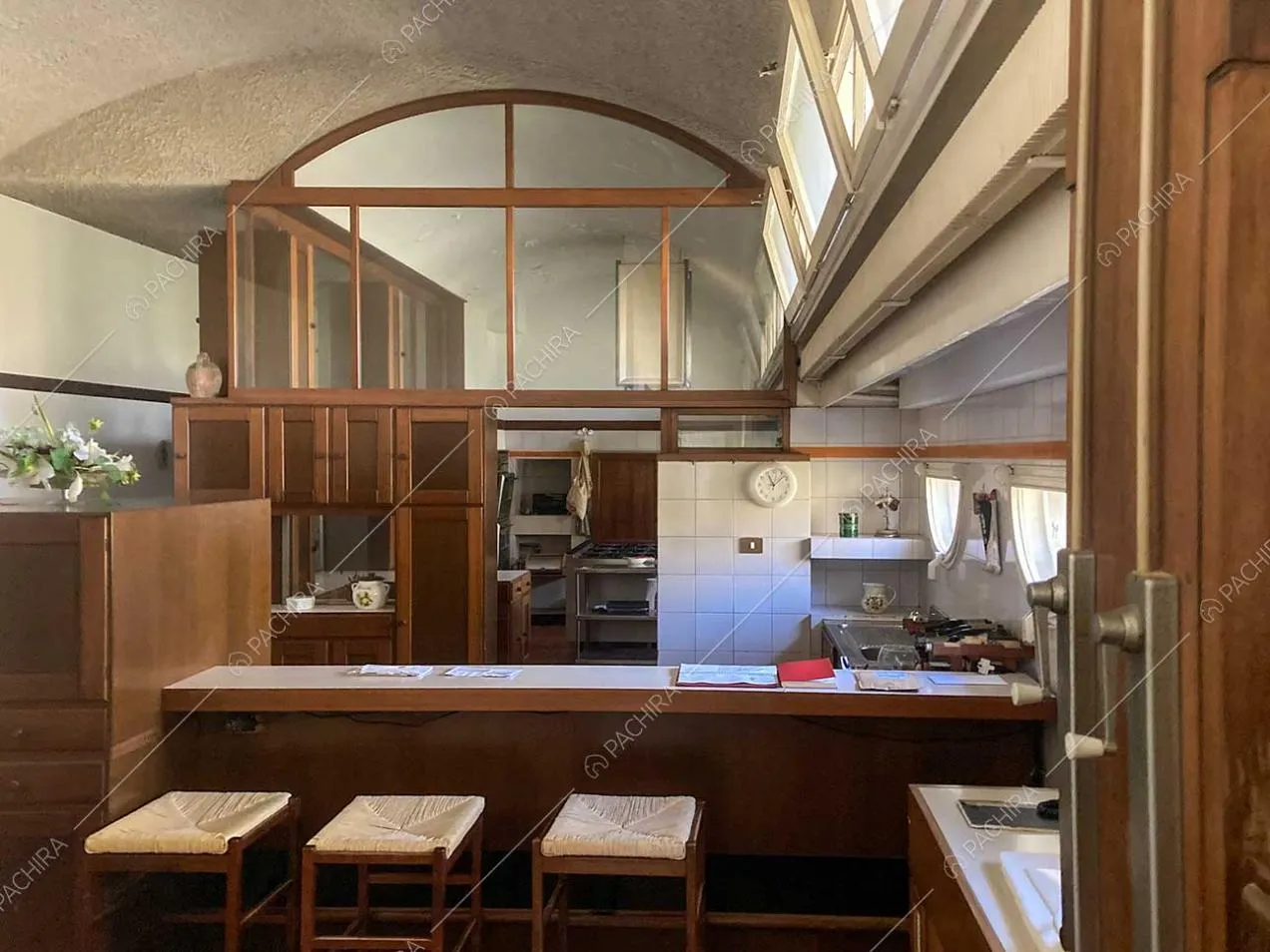 Cucina della villa Anastase, location in stile classico a Roma