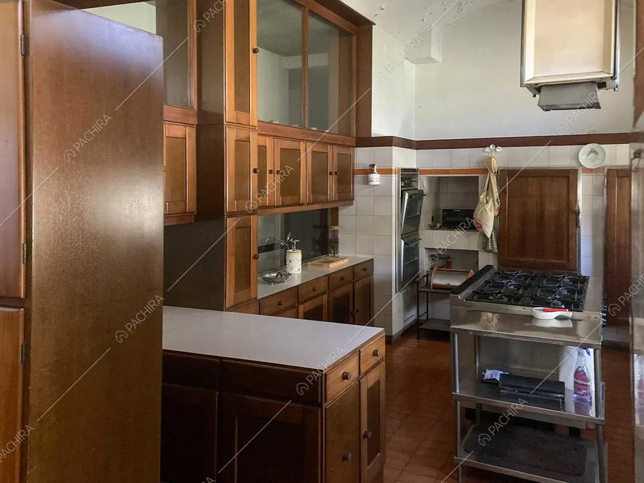 Cucina della villa Anastase, location in stile classico a Roma