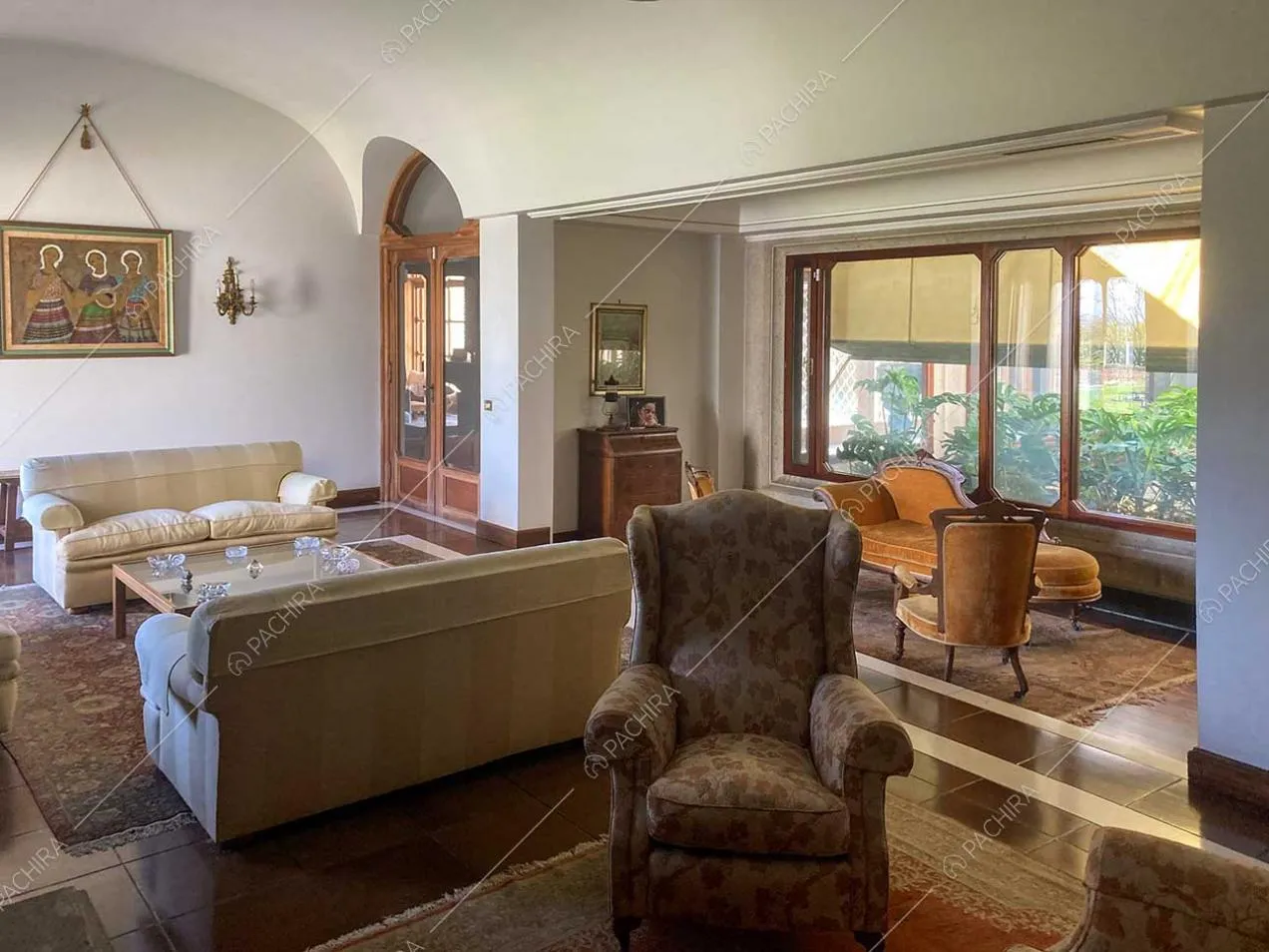 Salotto della villa Anastase, location in stile classico a Roma