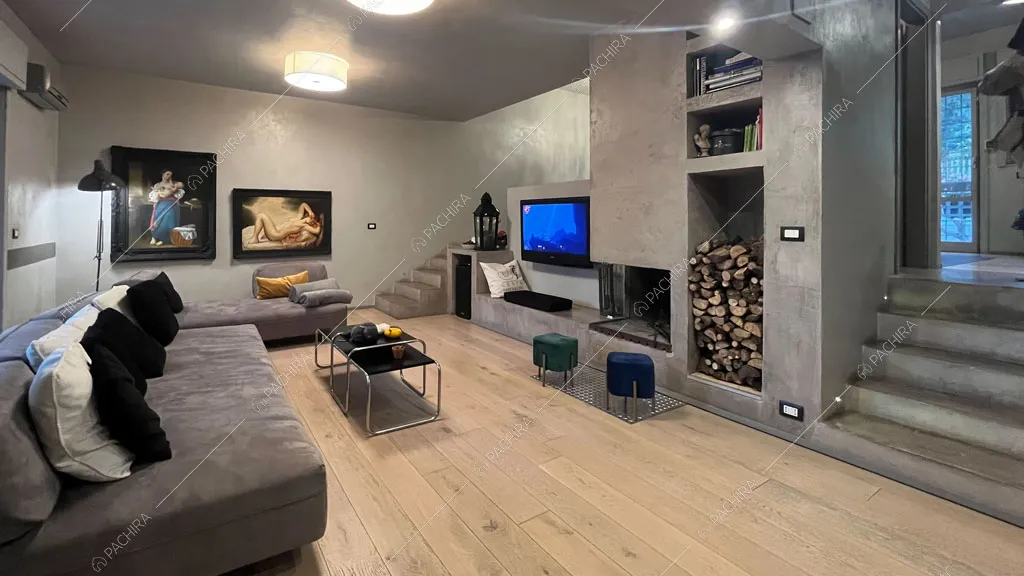 Salotto della villa Andesine, location in stile moderno a Roma