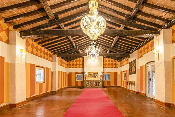 Salone della villa Darjeeling, location in stile classico a Brescia