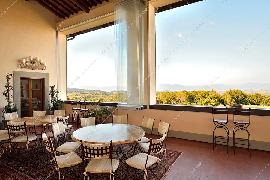 Terrazza della villa Elba, location in stile classico a Firenze