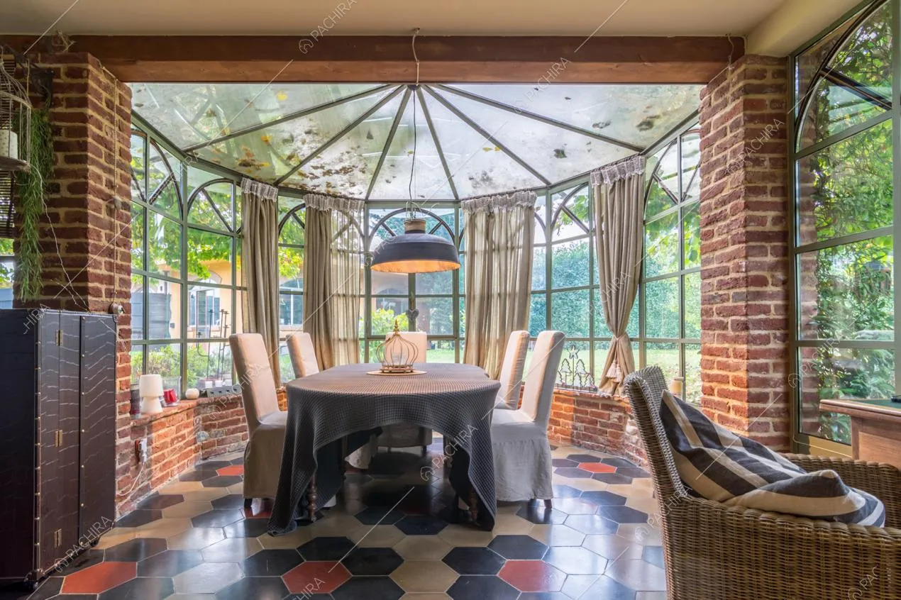 Veranda della villa Pico, location in stile country a Torino