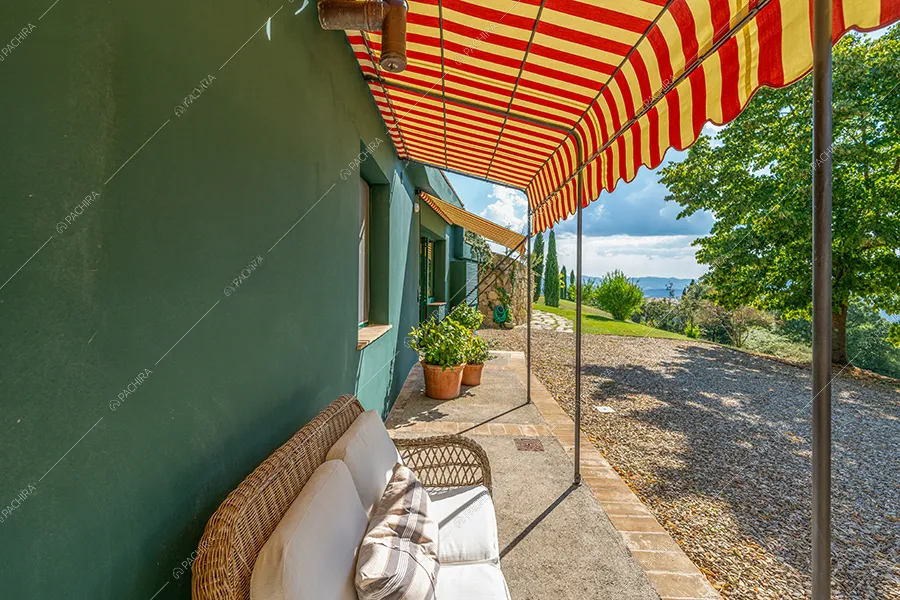 Salotto dell'agriturismo Tevere, location in stile country a Siena