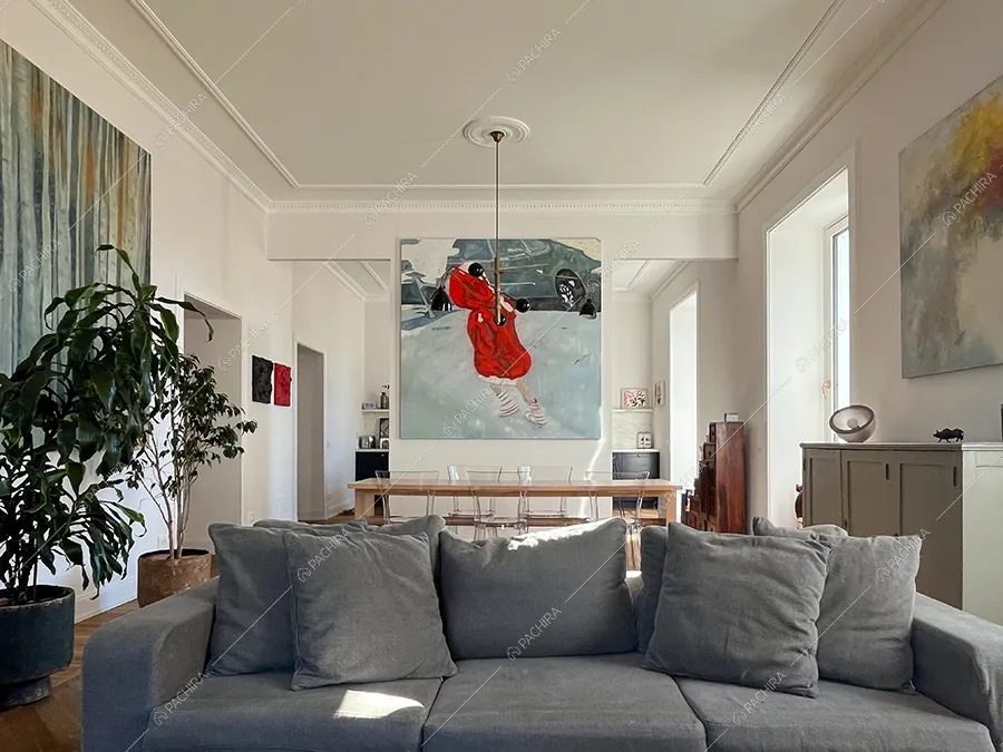Sala dell'appartamento Sile, location in stile contemporaneo a Roma
