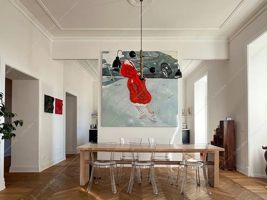 Sala dell'appartamento Sile, location in stile contemporaneo a Roma
