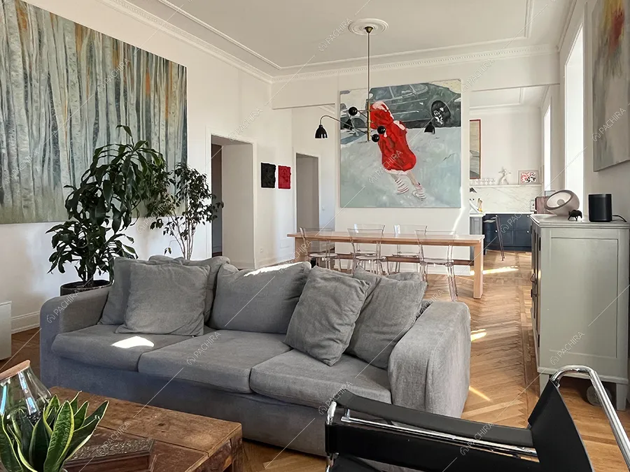 Sala dell'appartamento Sile, location in stile contemporaneo a Roma