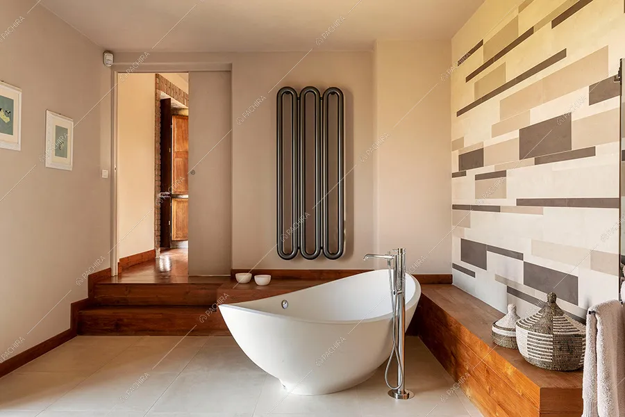 Bagno della villa Pampero, location in stile moderno a Piacenza