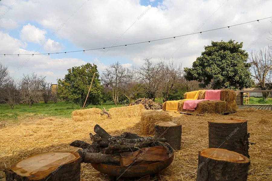 Giardino del loft Piroxene, location in stile industriale a Napoli