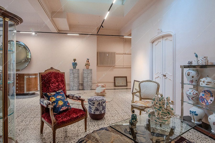 Sala dell'espositivo Magdalena, location in stile vintage per shooting a Milano