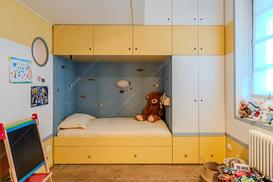 Camera dei bambini dell'appartamento Nan, location in stile moderno a Milano