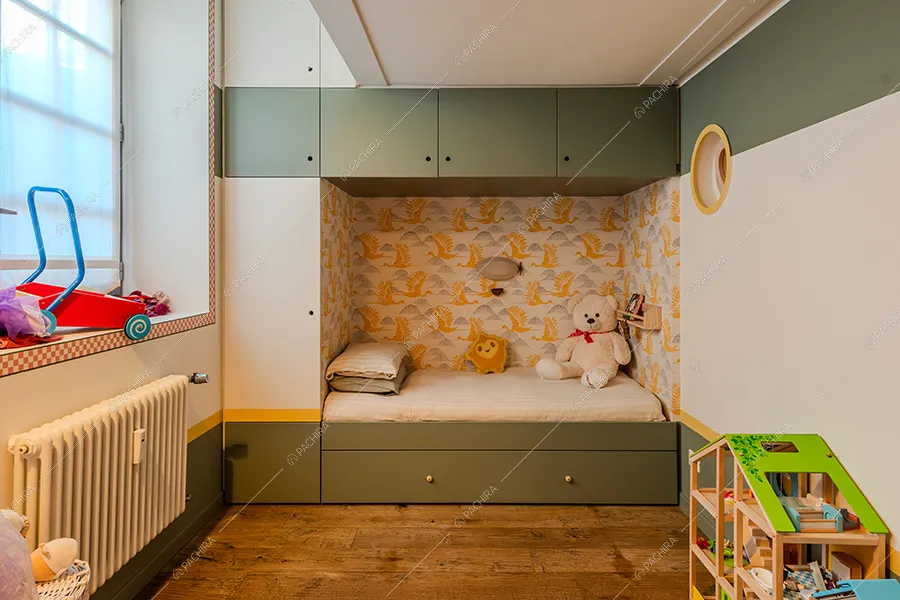 Camera dei bambini dell'appartamento Nan, location in stile moderno a Milano