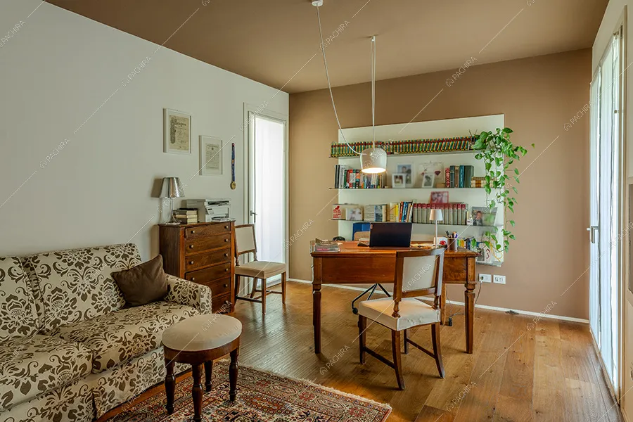 Studio della villa moderna Amanita, location per shooting a Bergamo