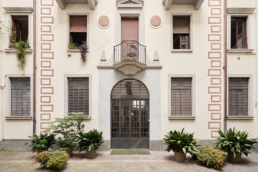 Esterno dell'espositivo Callicarpa, location in stile moderno a Milano