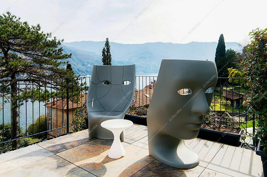 Terrazza della villa Rangipo, location moderna per shooting a Como