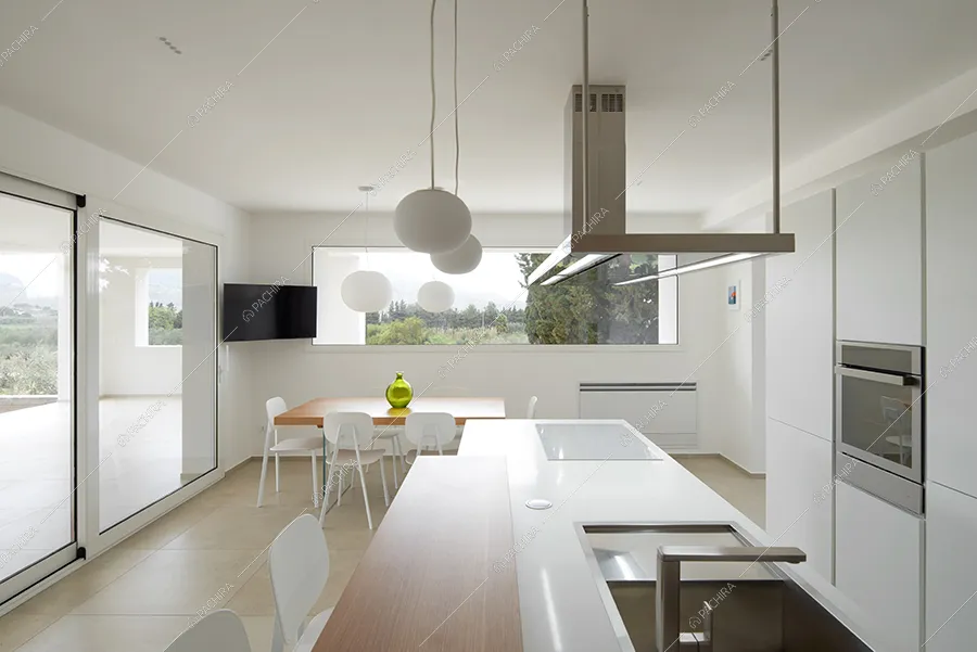 Cucina della villa Godavari, location in stile moderno a Trapani