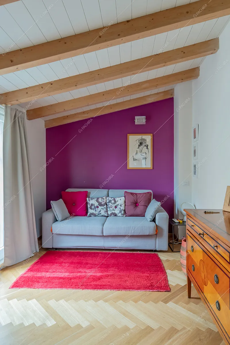 Camera della villa Corallo, location in stile liberty a Milano