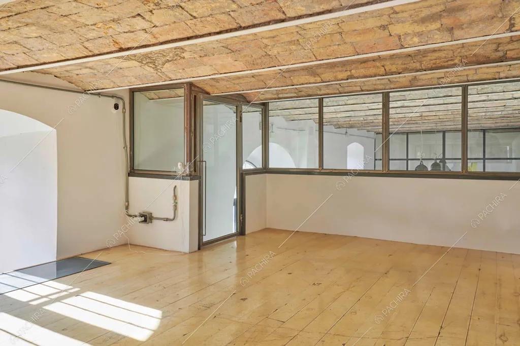Sala del loft Manaslu, location in stile minimal a Roma