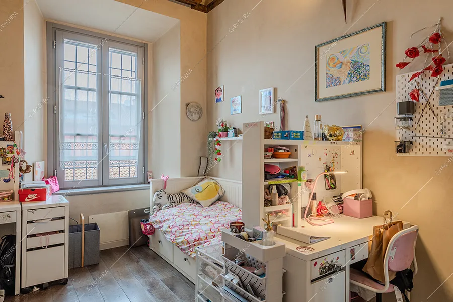 Cameretta dell'appartamento Clorofilla, location in stile classico a Milano