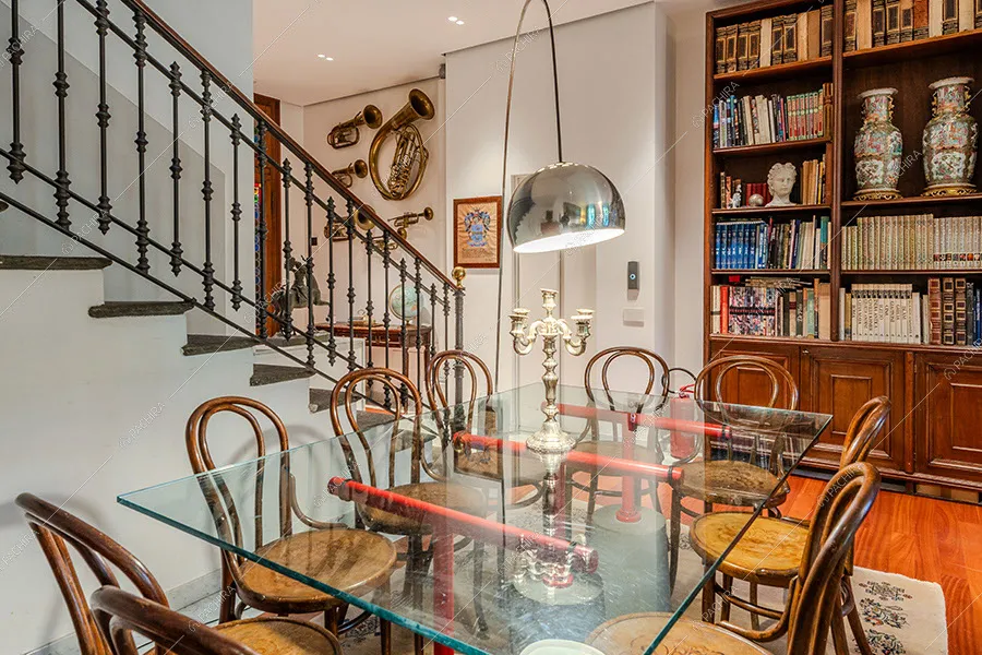 Sala della villa Yamase, location in stile liberty a Milano