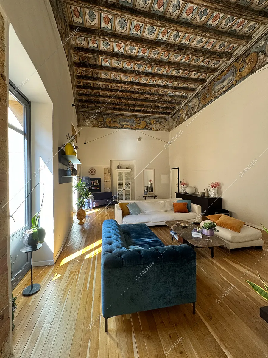Zona living della dimora storica Chukchi, location in stile contemporaneo a Palermo