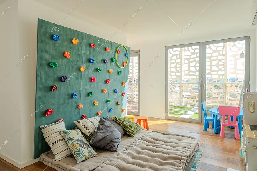 Camera dei bambini dell'appartamento Mimetite, location in stile moderno a Milano