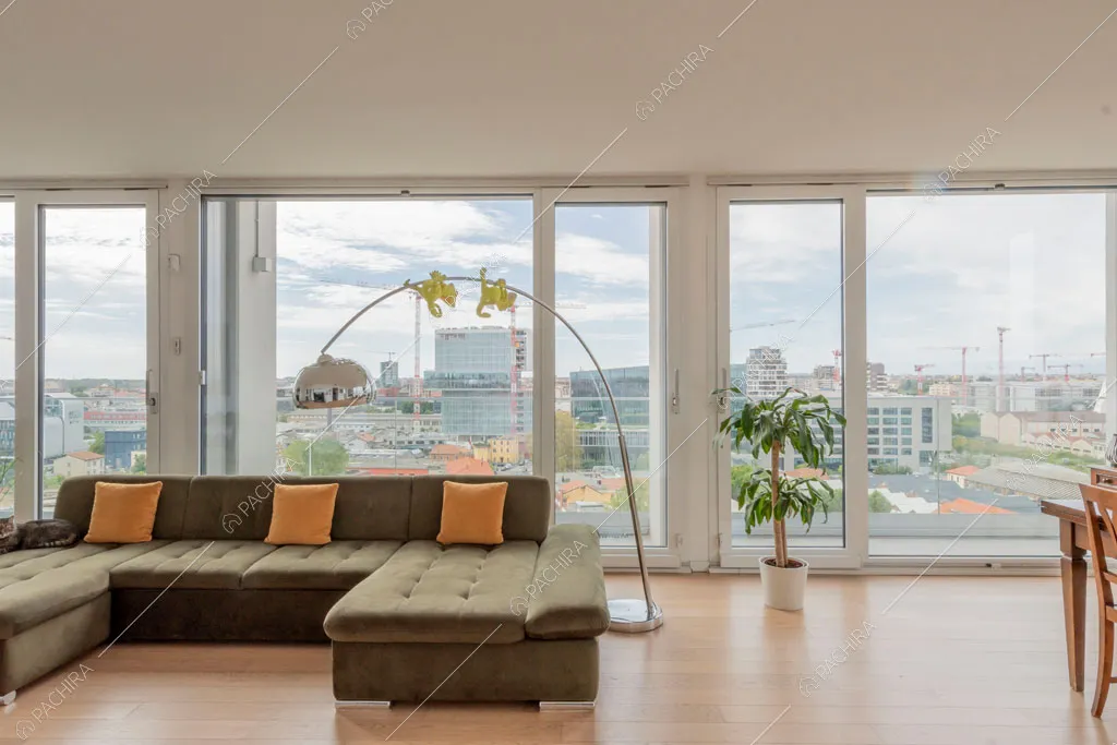 Sala dell'appartamento Tobol, location in stile contemporaneo a Milano