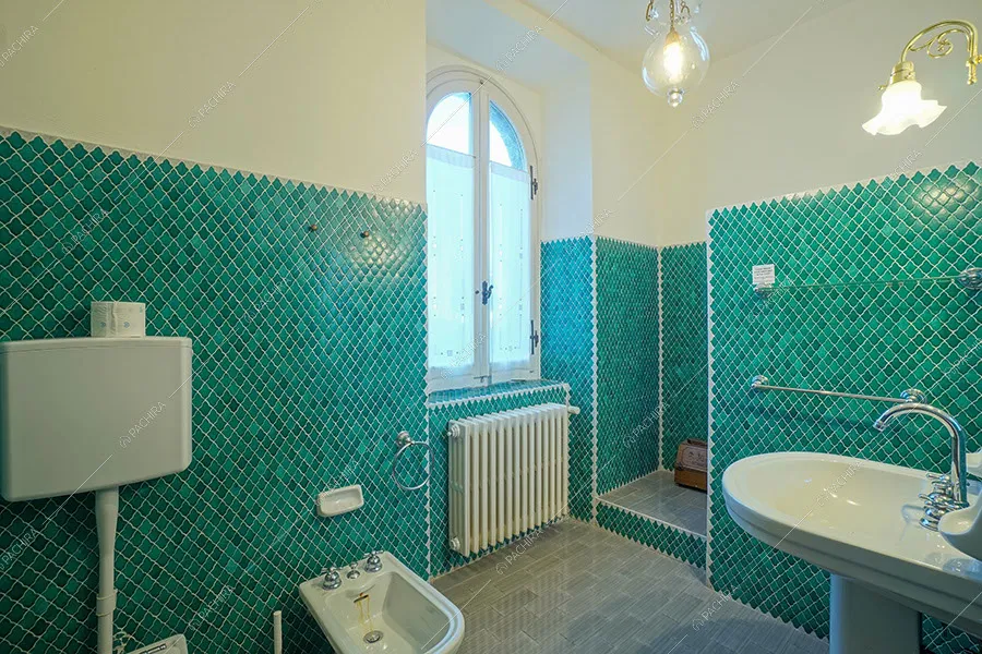 Bagno della villa rustica Tapioca, location per shooting a Rimini