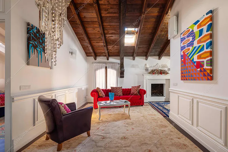 Sala dell'appartamento Amazon, location in stile moderno a Novara