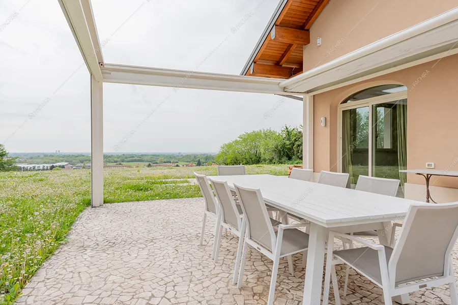 Patio della villa Mississipi, location in stile rustico a Monza