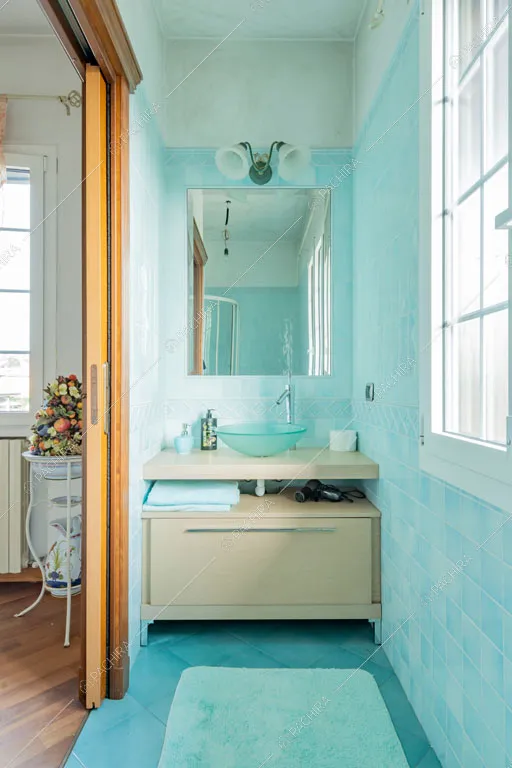 Bagno della villa Ararat, location in stile classico a Milano