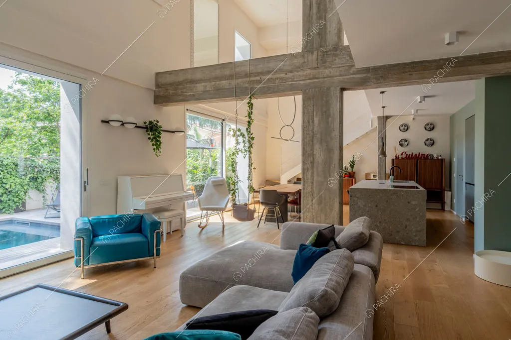 Sala del loft Fenice, location in stile contemporaneo a Milano