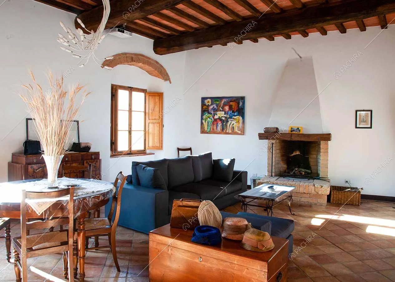 Salotto del borgo Clematide, location in stile rustico a Pisa