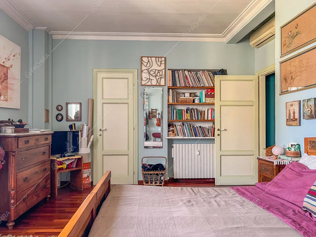 Camera da letto dell'appartamento Kuban, location in stile moderno a Roma