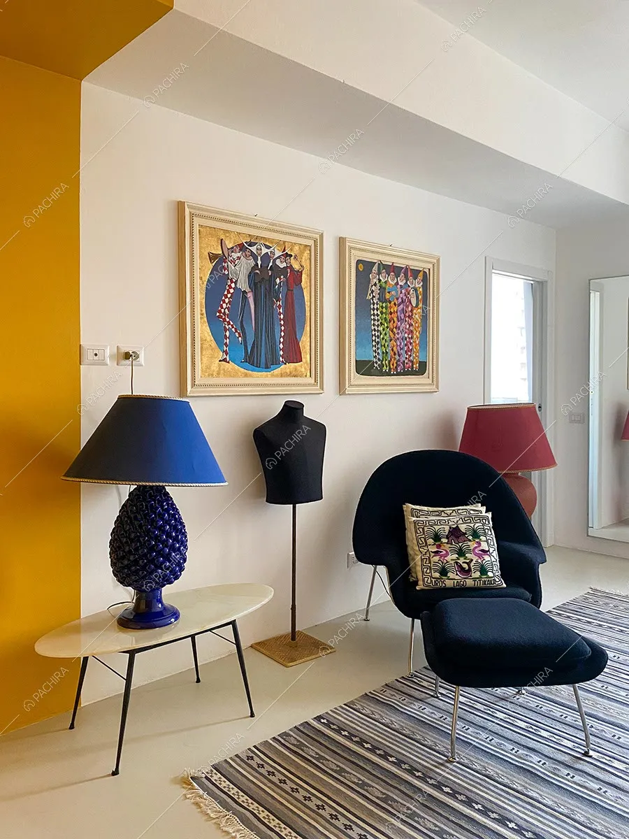 Salotto dell'appartamento moderno Goro, location per shooting a Milano