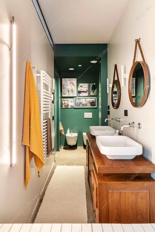 Bagno della location Castagno, appartamento in stile contemporaneo a Milano