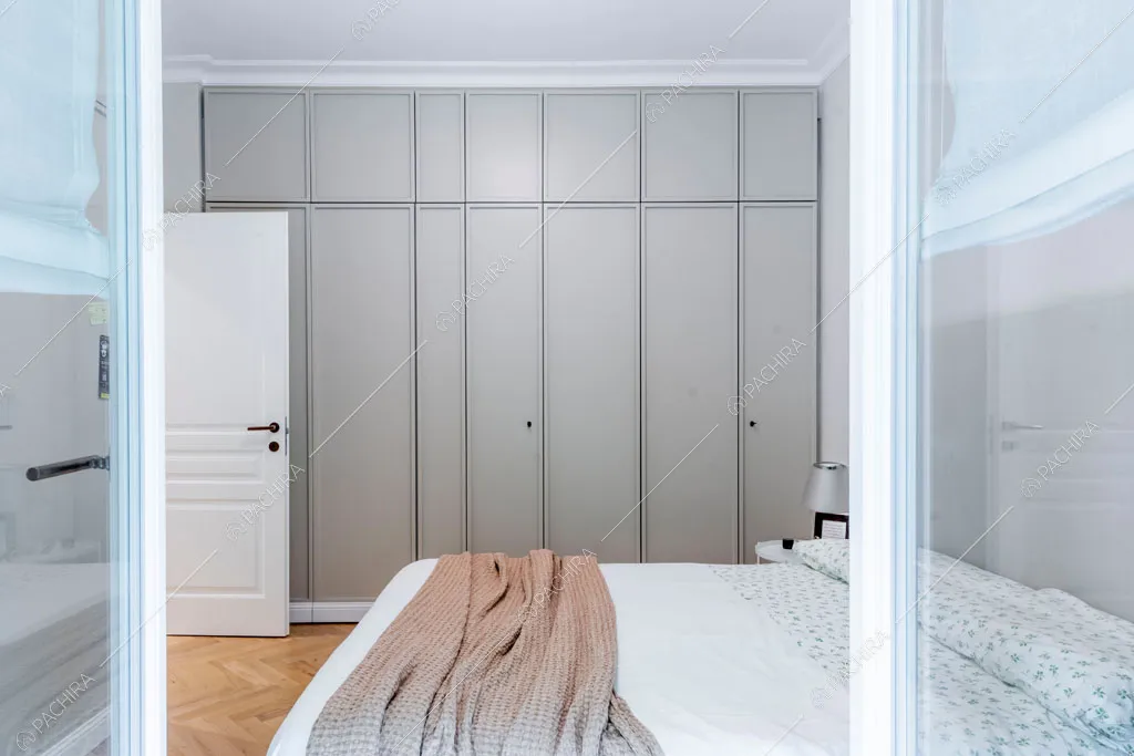 Camera da letto dell'appartamento Capsico, location in stile contemporaneo a Milano