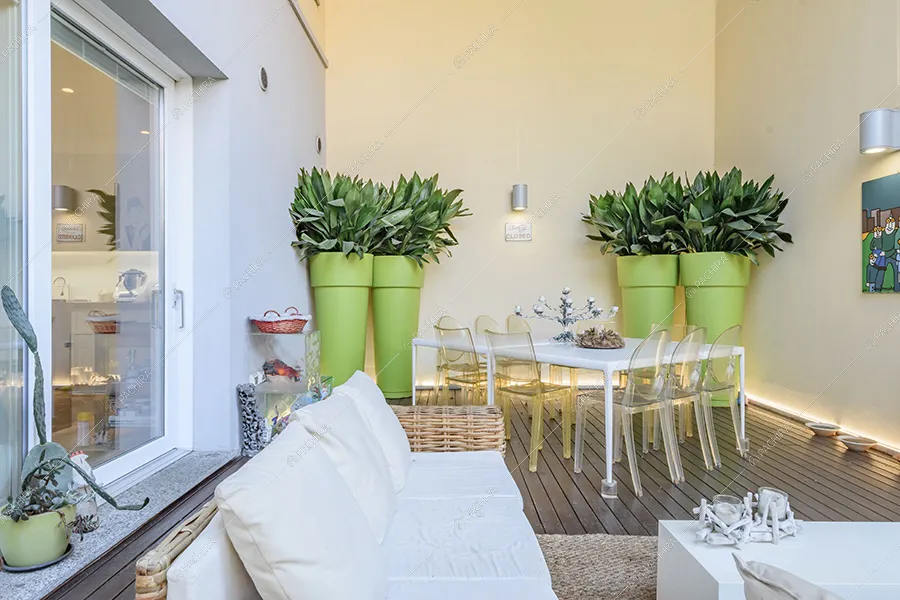 Esterni della villa Nilo, location in stile moderno a Milano