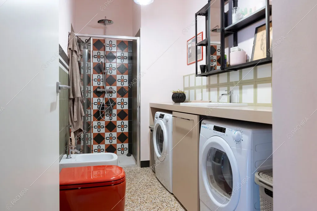Bagno della location Eyre, villa in stile moderno a Piacenza