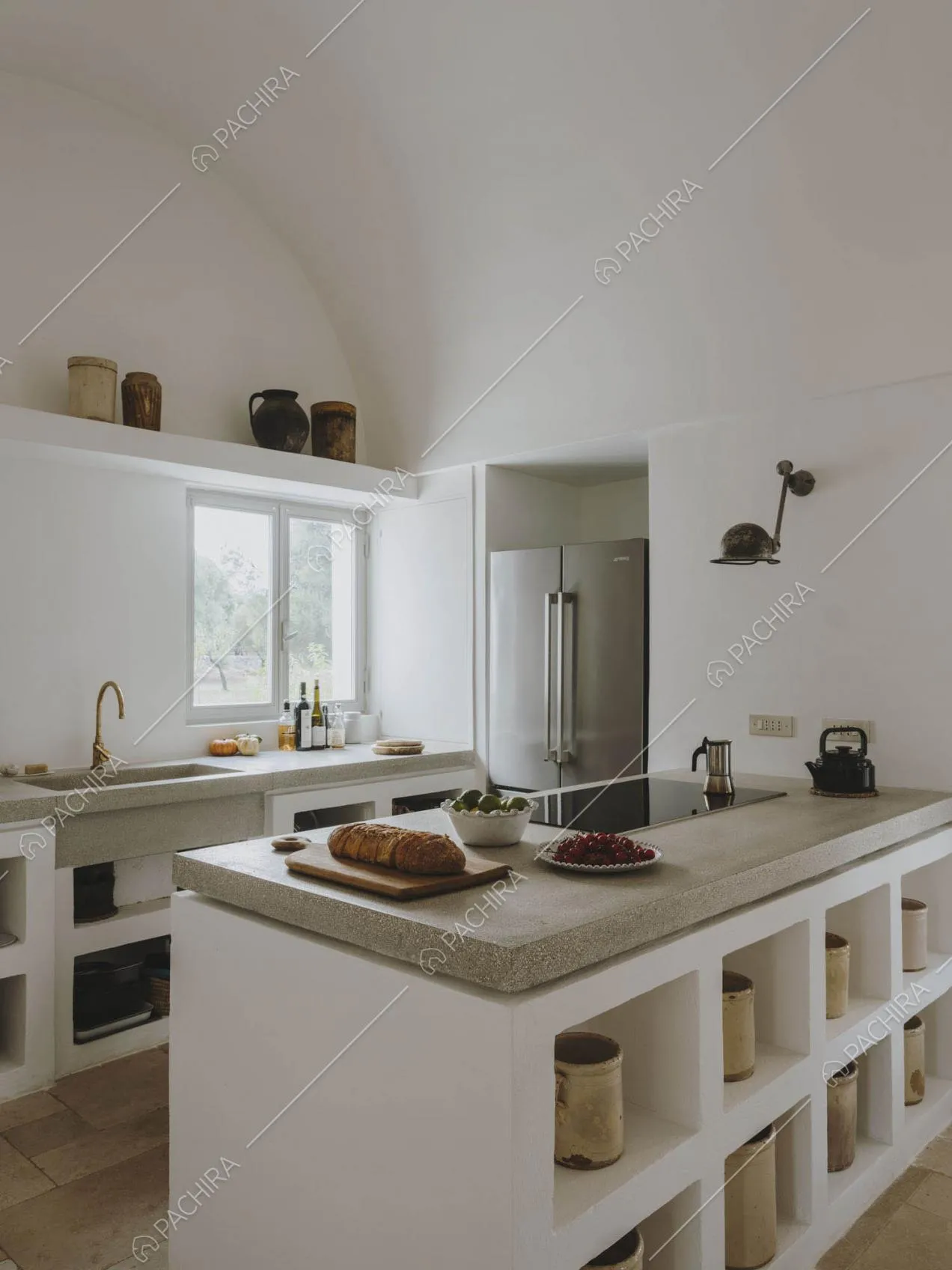 Cucina della masseria Giava, location in stile rustico a Brindisi