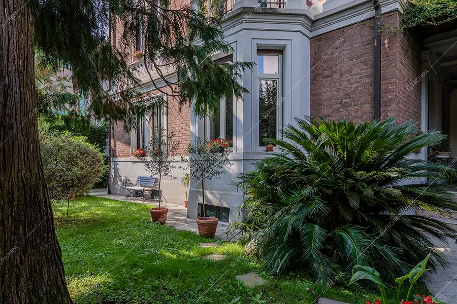Giardino della villa Rame, location in stile classico a Milano
