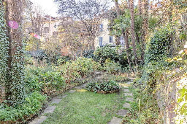 Giardino della villa Yamase, location in stile liberty a Milano