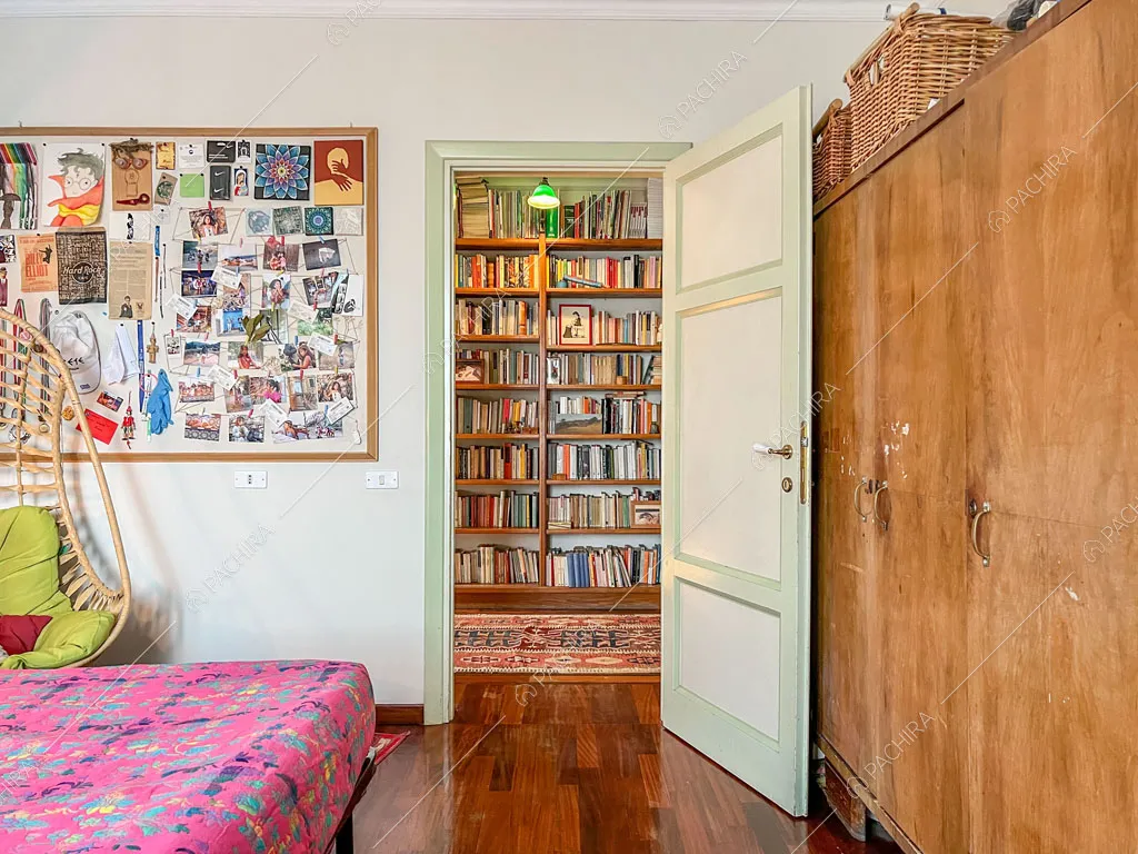Camera da letto dell'appartamento Kuban, location in stile moderno a Roma