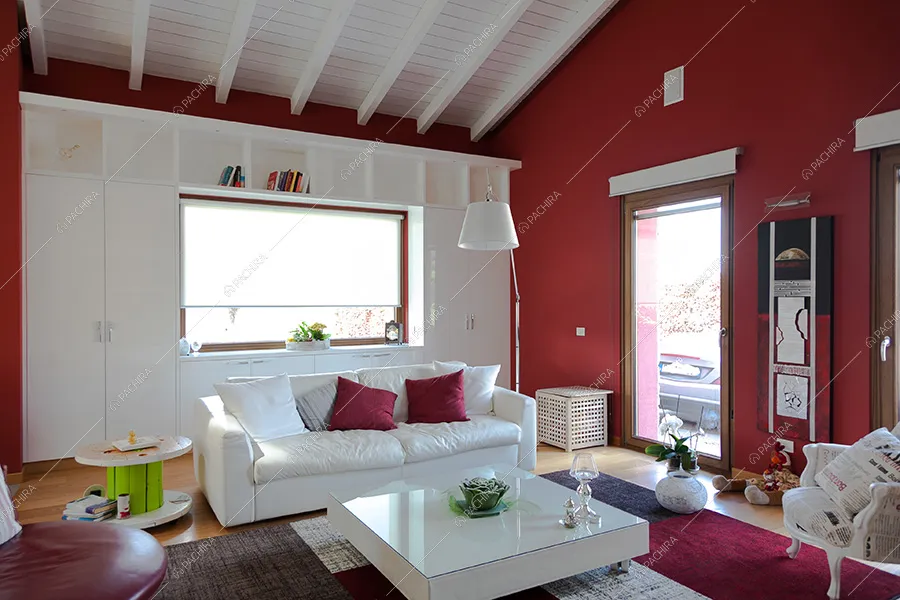 Salotto della villa Filesia, location in stile contemporaneo a Lecco