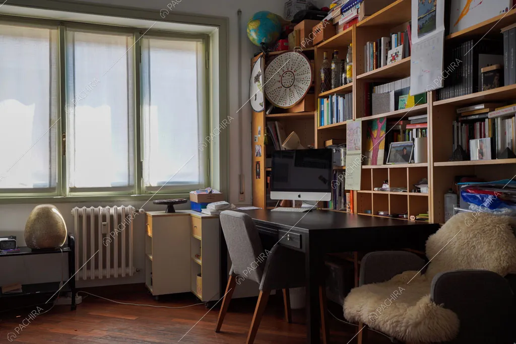 Camera da letto dell'appartamento Volga, location in stile moderno a Roma