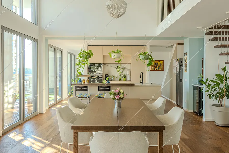 Sala dell'appartamento Mimetite, location in stile moderno a Milano