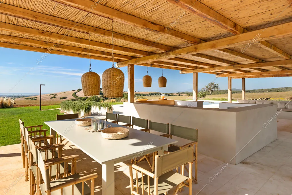 Patio della villa Angara, location in stile moderno a Grosseto
