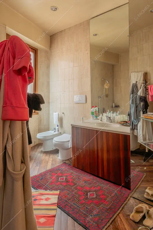 Bagno dell'appartamento Pancrazio, location in stile contemporaneo a Roma
